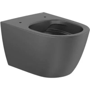 Vas wc suspendat Roca Ona rimless negru mat 53 x 36 cm - Img 2