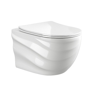 Vas wc suspendat Skal Tornado alb cu model si capac soft close