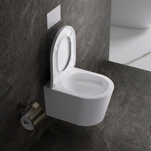 Vas wc suspendat Tornado Elite White, rimless cu capac din duroplast cu softclose - Img 4