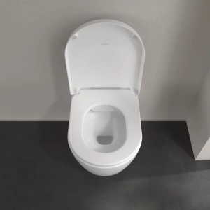 Vas WC suspendat Villeroy & Boch Avento DirectFlush rimless cu capac soft close alb alpin CeramicPlus - Img 7