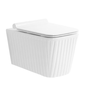 Vas WC suspendat WS-AL025 cu caneluri 52,5x35x35cm