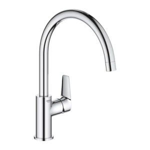 Baterie bucatarie Grohe Start Edge crom lucios cu pipa pivotanta - Img 1
