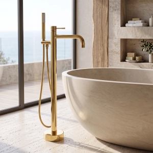 Baterie cada pentru podea Rea Lungo Diamond Gold - Img 5
