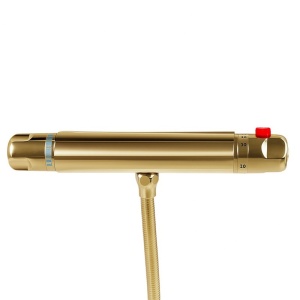 Baterie dus cu termostat si cu montaj pe perete, T201 Gold - Img 16