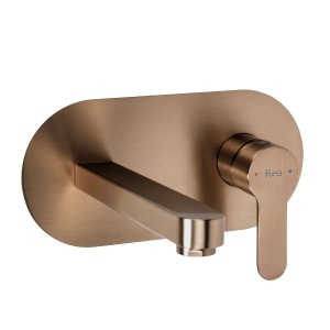Baterie incastrata pentru lavoar REA Arcos Brush Copper
