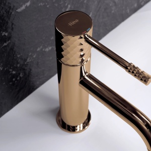 Baterie joasa pentru lavoar Rea Lungo Diamond Copper - Img 2