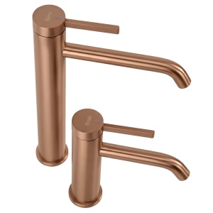 Baterie joasa pentru lavoar Rea Rivo Brush Copper - Img 9