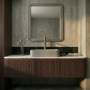 Baterie lavoar inalta Veldman Costa graphite titan - Img 2