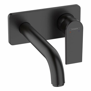 Baterie lavoar incastrata PRO HANSGROHE VERNIS SHAPE ,pipa 20 cm,negru mat,fara corp ingropat