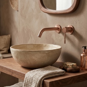 Baterie lavoar incastrata REA Venti Brush Copper - Img 4