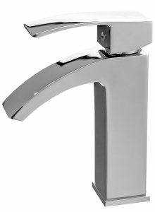Baterie lavoar REA ENZO LOW, Montaj pe blat, inaltime 19 cm, finisaj Crom - Img 3