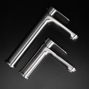 Baterie pentru baie cu montaj pe lavoar sau blat Rea Logan Brush Nickel - Img 8