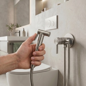 Baterie pentru bideu Rea Foster Brush Nickel - Img 5