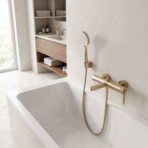 Baterie pentru cada de perete Rea Grace Brush Gold - Img 4