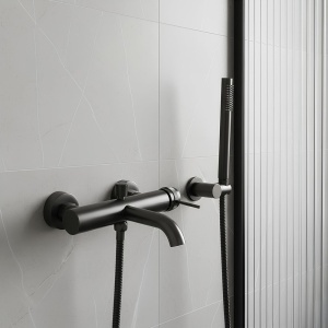 Baterie pentru cada Rea Lungo Grip titan cu set de dus - Img 3
