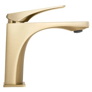 Baterie pentru lavoar baie Rea Joe Brush Gold low - Img 3