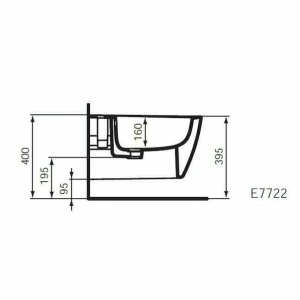 Bideu Ideal Standard Connect suspendat cu fixare complet ascunsa - Img 2