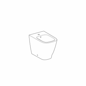 Bideu pe pardoseala Geberit Smyle Square alb - Img 2