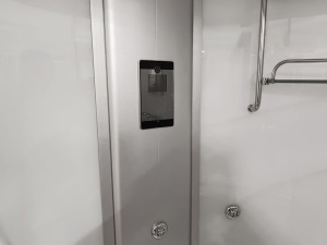 Cabină baie SPA alba cu hidromasaj MO-08150S și funcție de saună cu aburi 150 x 150 x 220 cm - Img 18