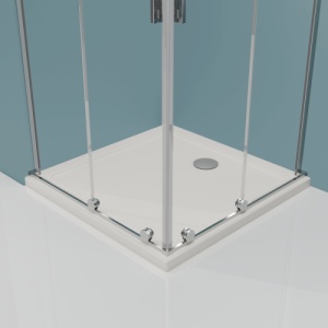 Cabina de dus culisanta Veldman Dakota Duo crom 80 x 110 cm sticla 8 mm - Img 7