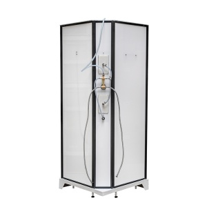 Cabina de dus de colt Clara 02A, Cu Hidromasaj, Dimensiune 80x80cm - Img 3