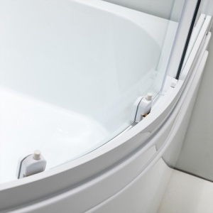 Cabina de dus din sticla securizata cu cadita de dus inalta montaj dreapta Maja 115 x 85 cm - Img 12