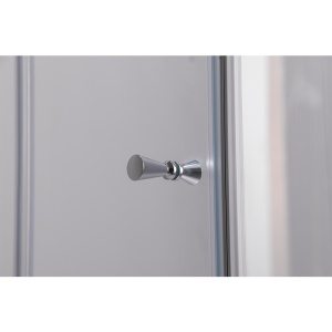 Cabina de dus din sticla securizata cu cadita de dus slim neagra KZ1180B/RIKO 90 x 90 cm - Img 6