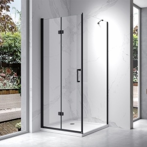 Cabina de dus din sticla securizata cu rame negre KZ20D 100 x 100 cm - Img 2