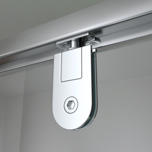 Cabina de dus dreptunghiulara crom, din sticla securizata cu cadita de dus alba slim KZ06D-ST03C 120 x 80 cm - Img 8