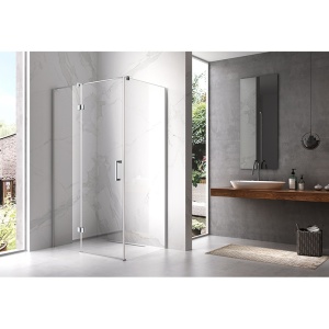 Cabina de dus dreptunghiulara cu cadita de dus, Culoare Negru, Dimensiune 120X100 cm, Finisaj Crom - Img 23