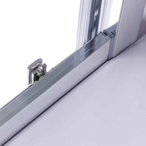 Cabina de dus dreptunghiulara cu rame cromate si cadita neagra antialunecare KZ103B/SXL03D 110 x 80 cm - Img 22