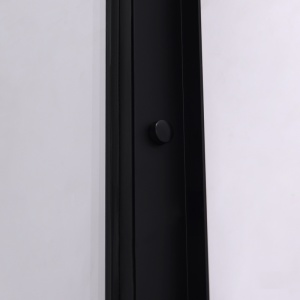 Cabina de dus dreptunghiulara din sticla securizata si rame negre Nova 120 x 80 cm - Img 15