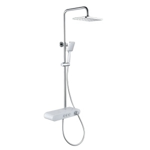 Cabina de dus dreptunghiulara Z-KZ12A auriu periat 90 x 80 cm sticla 6 mm - Img 20