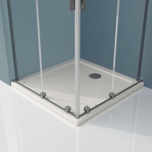 Cabina de dus glisanta Veldman Texas Duo titan periat 90 x 100 cm sticla 8 mm - Img 6