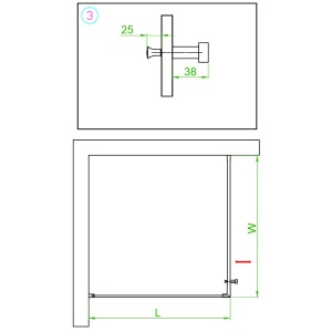 Cabina de dus patrata cu rama neagra si sticla transparenta BS10A 80 x 80 cm - Img 18