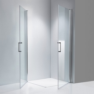 Cabina de dus patrata de colt KZ29 crom 100 x 100 cm sticla 6 mm - Img 18