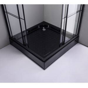 Cabina de dus patrata din sticla securizata cu cadita de dus antialunecare BL32B-SXL02B 90 x 90 cm - Img 8