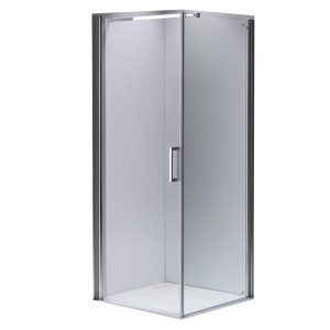 Cabina de dus patrata din sticla securizata cu rame cromate KZ1190C 100 x 100 cm