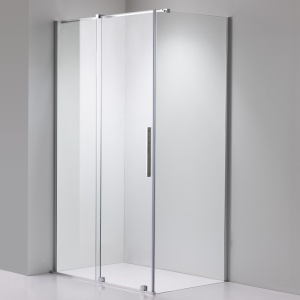 Cabina de dus rectangulara ASTRA-CH-A-110+B80+E crom 110x80 cm 8 mm - Img 5