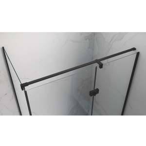 Cabina de dus rectangulara kz02c neagra 110x80 cm - Img 11
