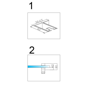 Cabina de dus semicirculara din sticla securizata cu cadita alba slim KZ101B/ST01B 90 x 90 cm - Img 14