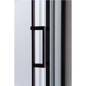 Cabina de dus semicirculara din sticla securizata si rame negre cu cadita alba inclusa BS01A-SXL01A 80 x 80 cm - Img 12
