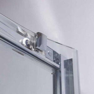 Cabina de dus semicirculara rame cromate cu cadita inclusa KZ101B/SXL01B 90 x 90cm - Img 17