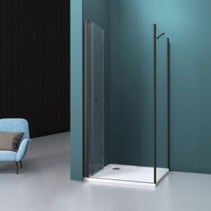 Cabina de dus Veldman Arizona One negru mat 70 x 90 cm sticla 6 mm - Img 5
