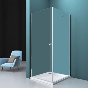 Cabina de dus Veldman Atlanta crom 80 x 80 cm sticla 8 mm - Img 3