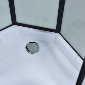 Cabina dus de colt, Cadita Semicirculara, 80x80cm, Inaltime 210 cm, Cu Hidromasaj - Img 26