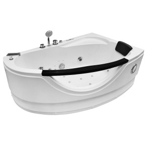 Cada baie cu hidromasa si SPA Black pentru o persoana, montaj dreapta, 169 x 90 x 56 cm - Img 24