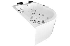 Cada cu hidromasaj de colt MUE-004A Dreapta, 170 x 120 cm, 2 persoane, baterie termostatica si cromoterapie - Img 4