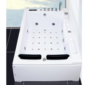 Cada cu hidromasaj dubla cu incalzitor Fenix 606AH montaj dreapta, 180 x 120 cm, alb lucios - Img 6