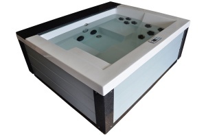 Cada cu hidromasaj jacuzzi pentru gradina PRO-1543 pentru 3 persoane 200 x 170 x 80 cm - Img 4